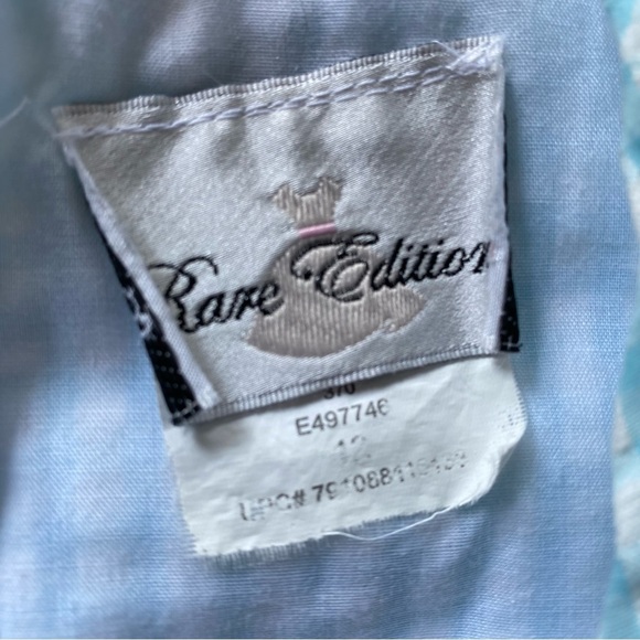 Vintage retro 50s style dress circle skirt - blue gingham - Picture 5 of 14